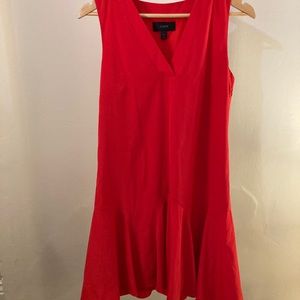 Red J. Crew dress S